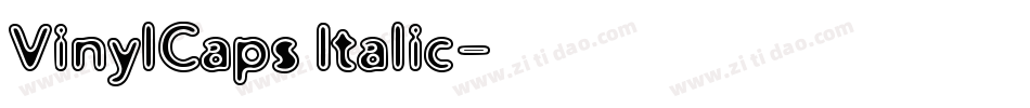 VinylCaps Italic字体转换